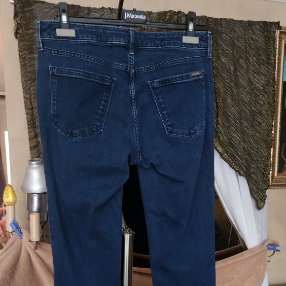 Indigo colour Eddie Bauer super comfy hi quality denim Sz 10 - Picture 3 of 9